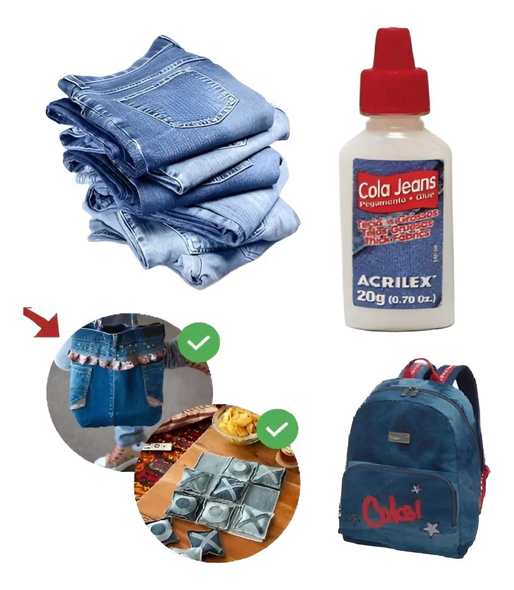 COLA PANO JEANS ACRILEX 20G